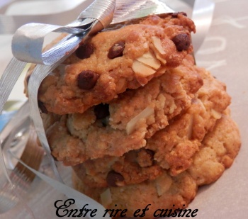 Cookies amandes et chocolat blanc Chrystel