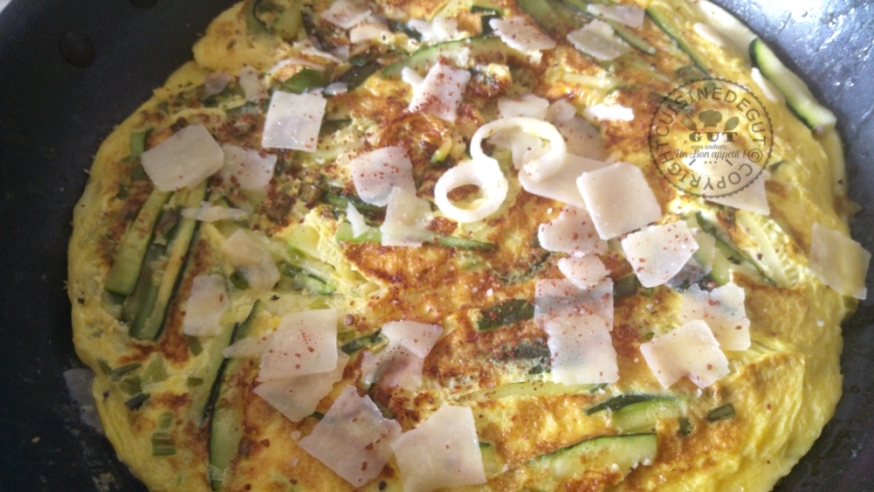 Omelettes aux courgettes, parmesan et sumac1