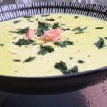 Velouté de chou fleur curcuma cumin et fromage raclette aux cèpes2